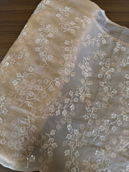 Nylon Organza embroidery