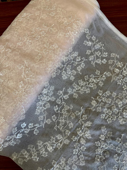 Nylon Organza embroidery