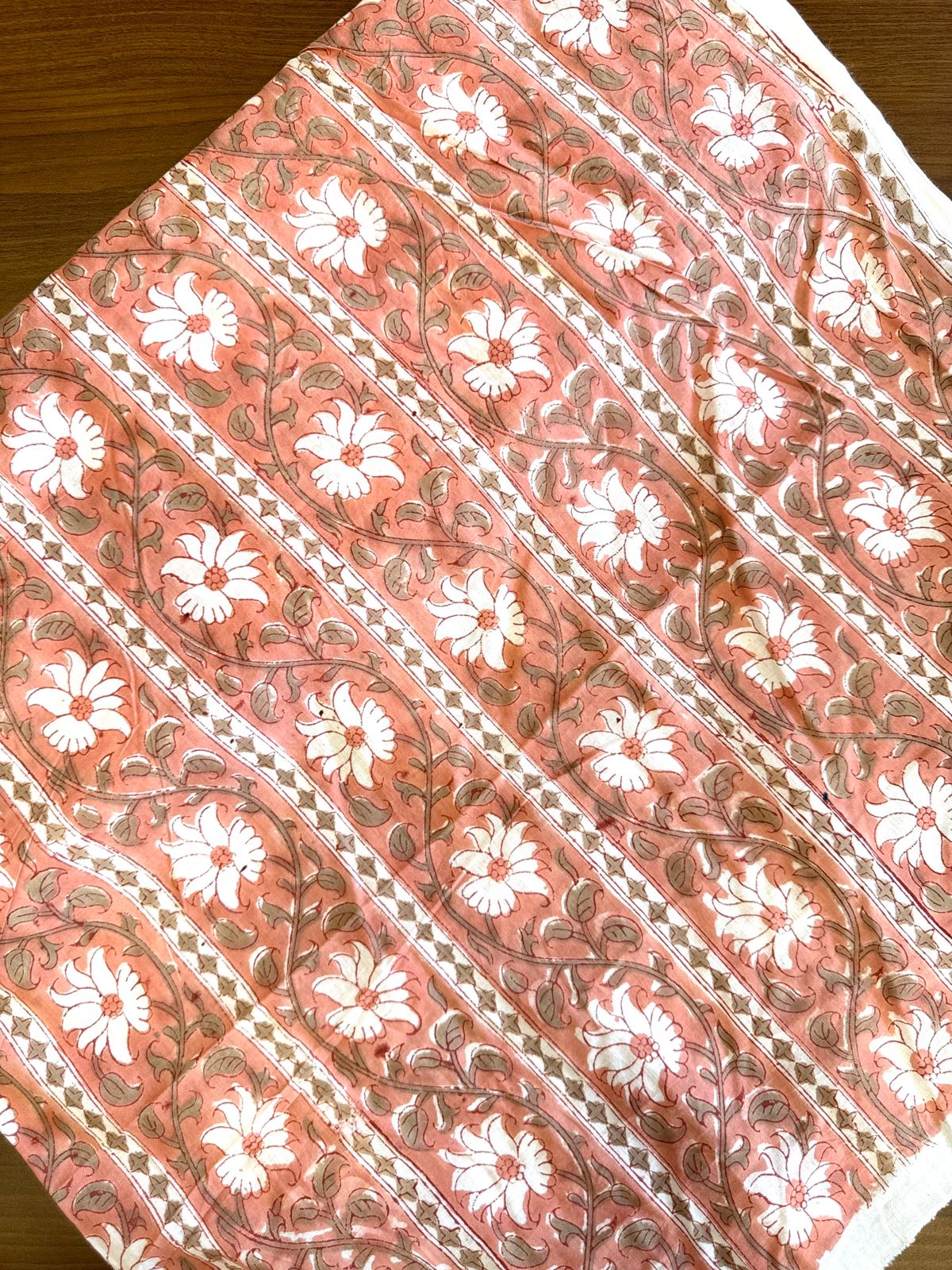 Pure hand block fabric
