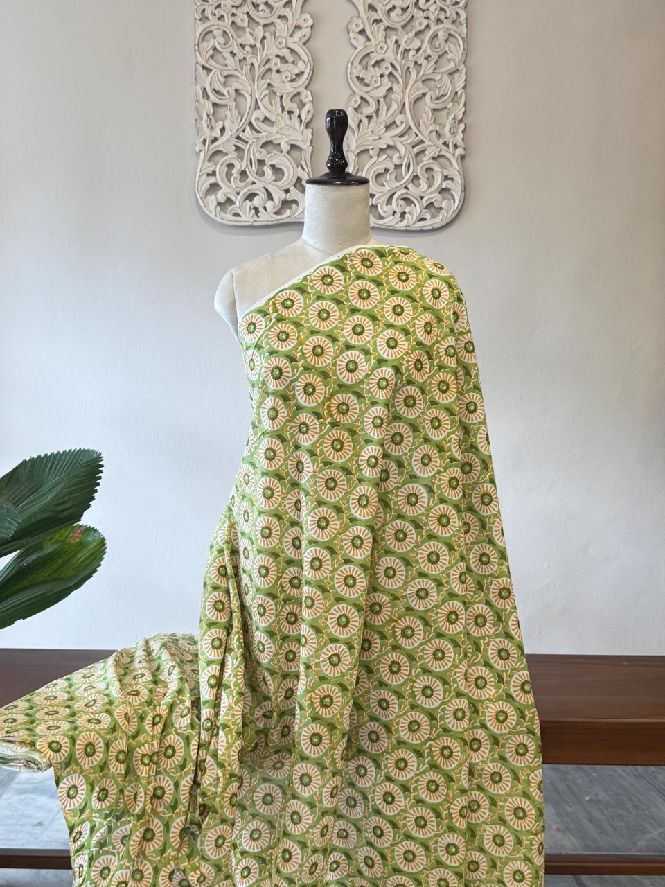 Pure hand block fabric