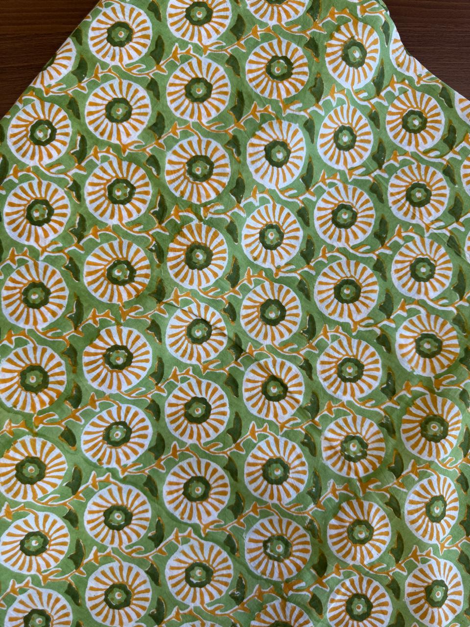 Pure hand block fabric