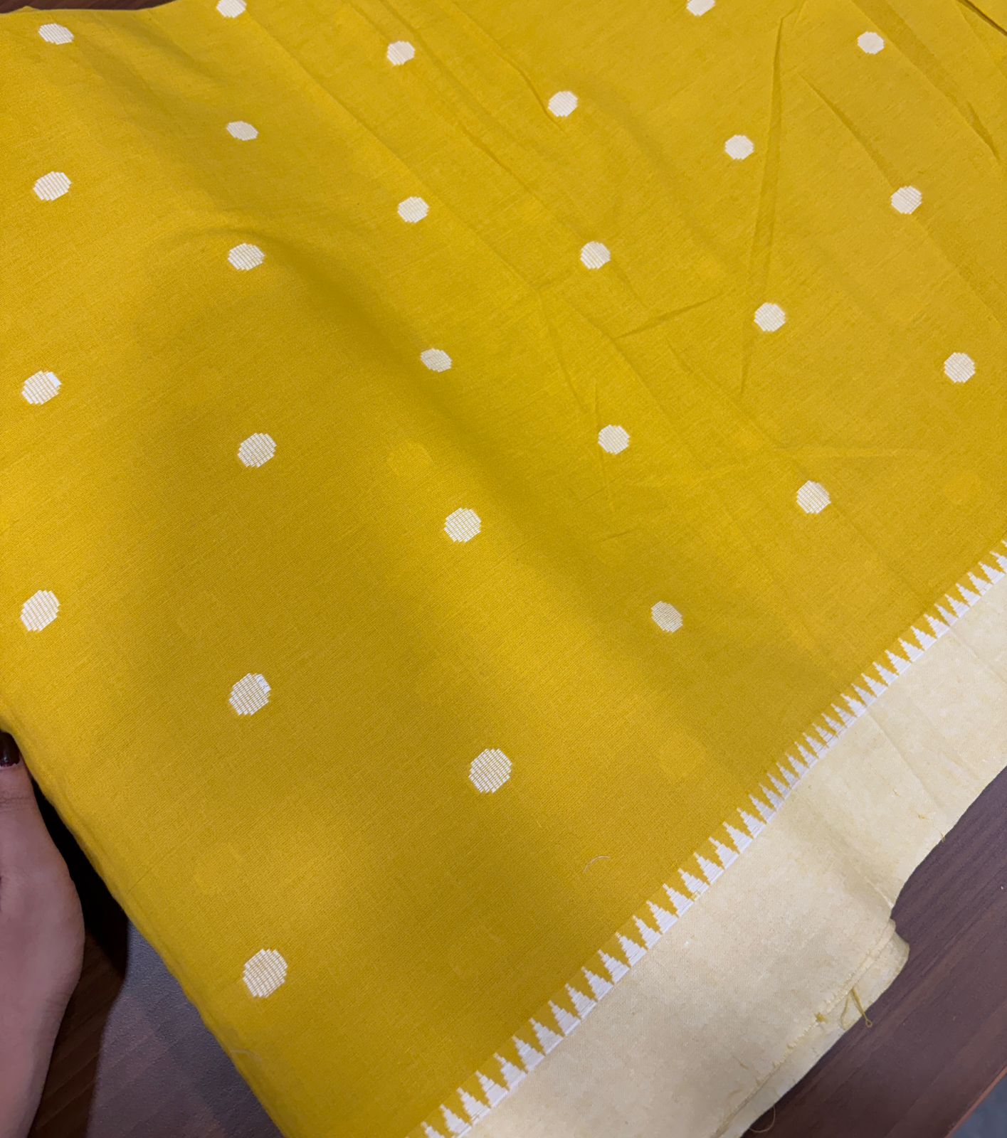 Handloom cotton with butta